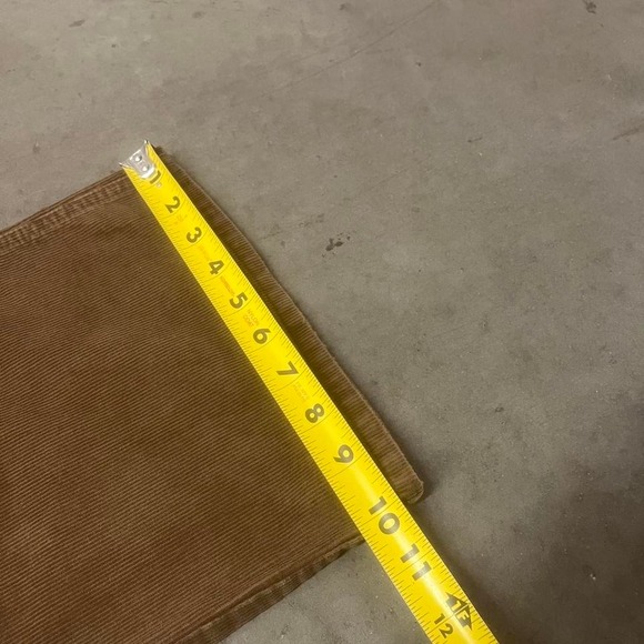 Y2K American eagle men's brown corduory bootcut pants wide‎ leg flare 34 - Picture 6 of 7